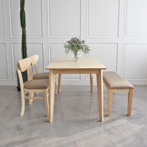 4인용 원목 식탁세트, 북유럽 스타일 테이블 의자 세트
