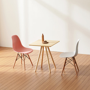 세레나 사각 젤리빈 2인 테이블 (테이블+의자2)