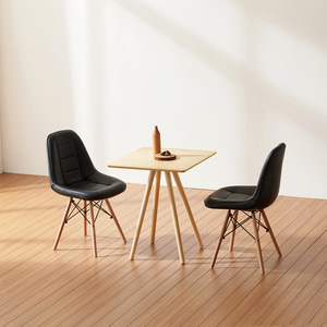 세레나 사각 젤리에코 2인 테이블 (테이블+의자2)