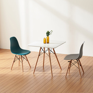 에펠 사각 젤리빈 2인 테이블 750 (테이블+의자2)